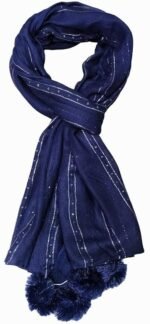 Trendy Viscose Sitara Puff scarf stoles for Girls, Light weight hijab dupatta wrap scarves for women - Image 2